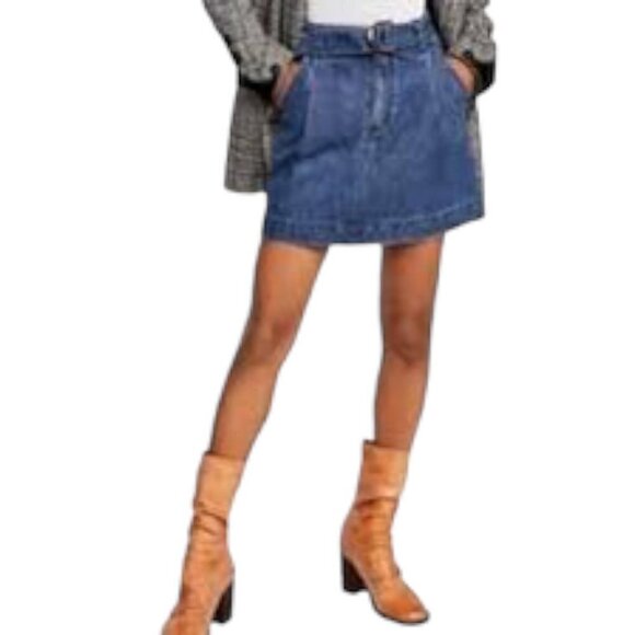 Free People Jade Denim Skirt 26 - Picture 1 of 5